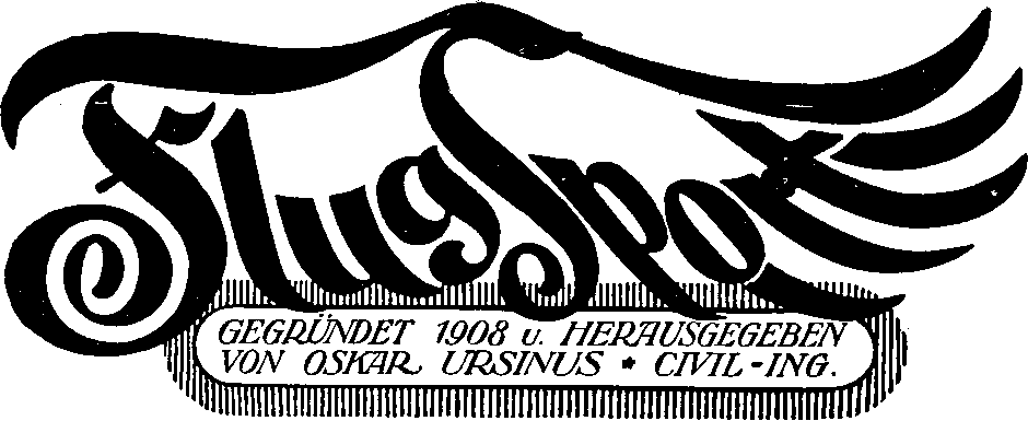als Oskar Ursinus - Kompletter Volltext 1932 Jahrgang digitaler Zeitschrift Flugsport von